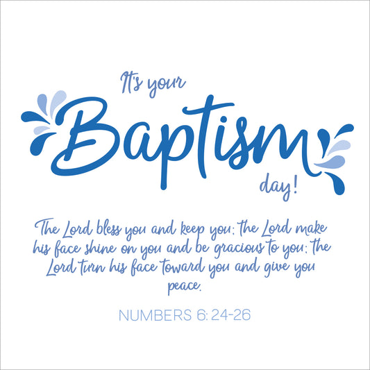 Baptism Card - The Lord Bless You