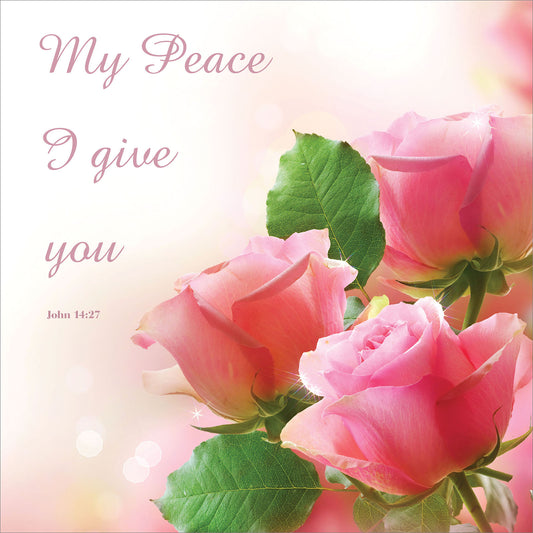 Square Wall Plaque - My Peace I Give You - The Christian Gift Company