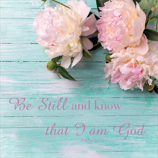 Square Wall Plaque - Be Still And Know - The Christian Gift Company