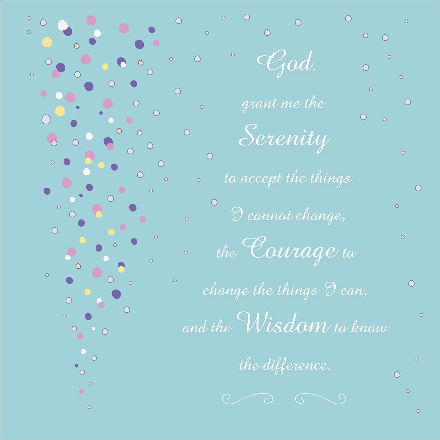 Square Wall Plaque - Serenity Prayer - The Christian Gift Company