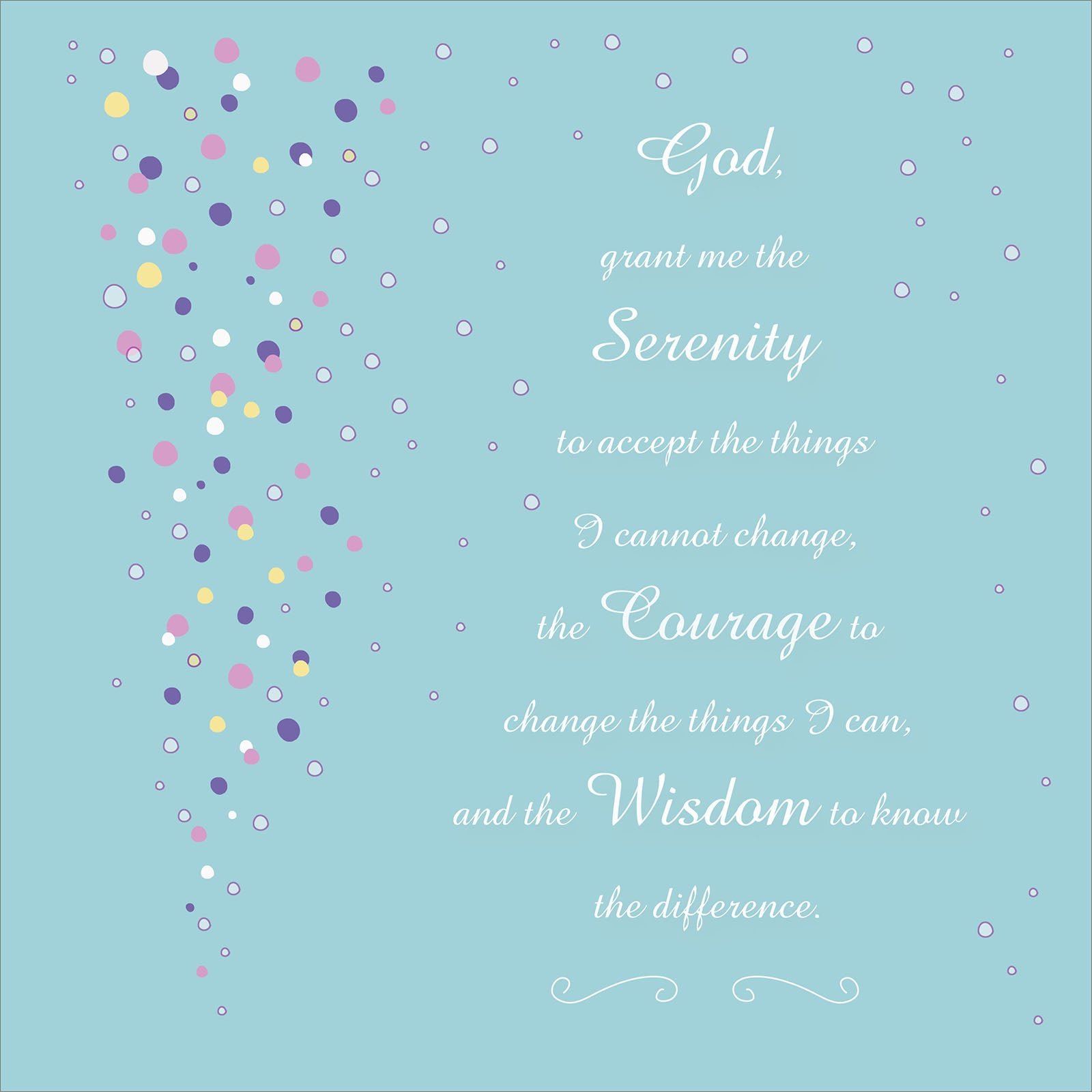 Square Wall Plaque - Serenity Prayer - The Christian Gift Company