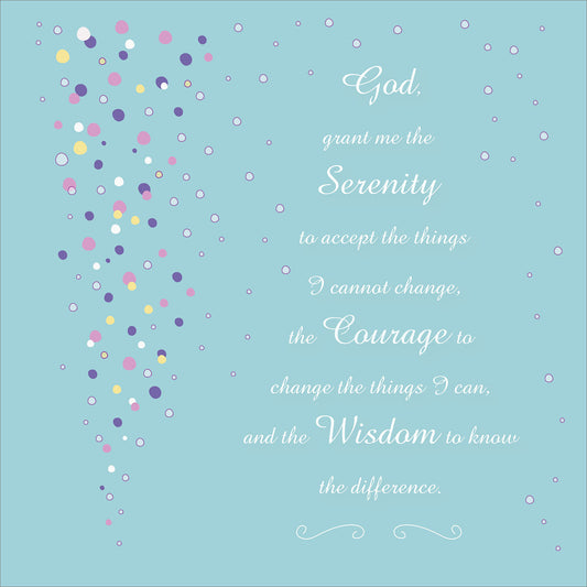 Square Wall Plaque - Serenity Prayer - The Christian Gift Company