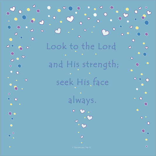 Square Wall Plaque - Look to the Lord - The Christian Gift Company