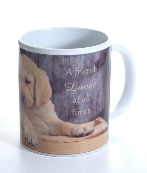 Ceramic Mug - Puppies: Proverbs 17:1 - The Christian Gift Company