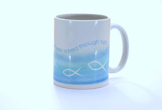 Ceramic Mug - Icthus: For By Grace - The Christian Gift Company