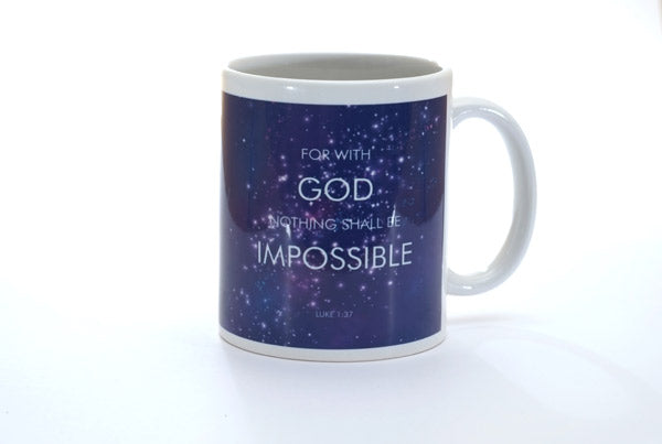 Ceramic Mug - Nebula: Luke 1:37 - The Christian Gift Company