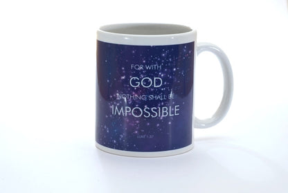 Ceramic Mug - Nebula: Luke 1:37 - The Christian Gift Company