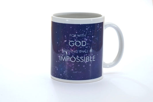 Ceramic Mug - Nebula: Luke 1:37 - The Christian Gift Company