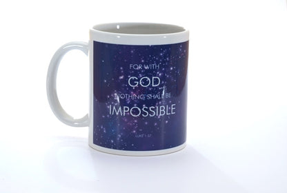 Ceramic Mug - Nebula: Luke 1:37 - The Christian Gift Company