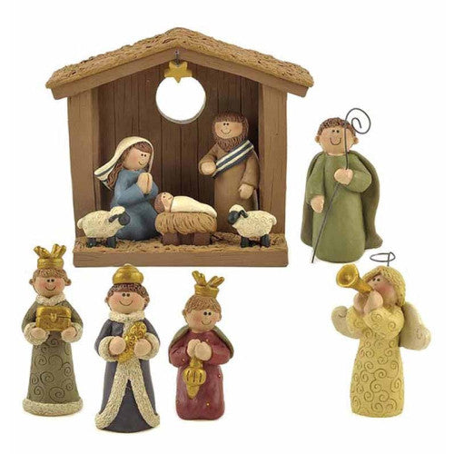 Six Piece Nativity Set - The Christian Gift Company