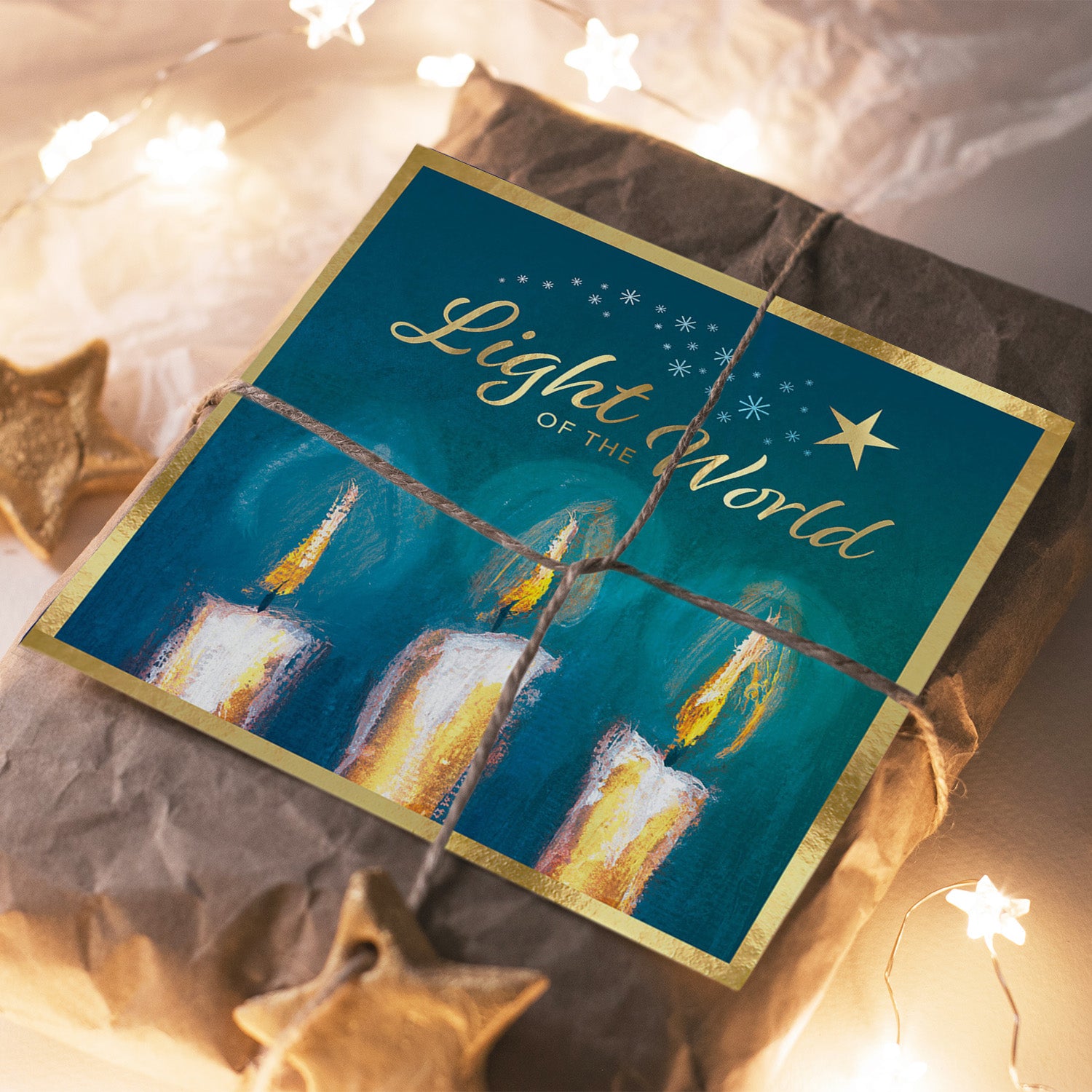 Compassion Christmas Card: Light Of The World (pack of 10) - The Christian Gift Company