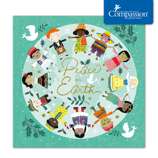 Compassion Christmas Card: Children (pack of 10) - The Christian Gift Company