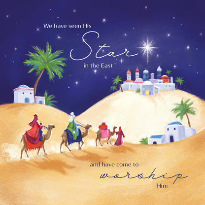 Compassion Christmas Card: Follow The Star (pack of 10) - The Christian Gift Company