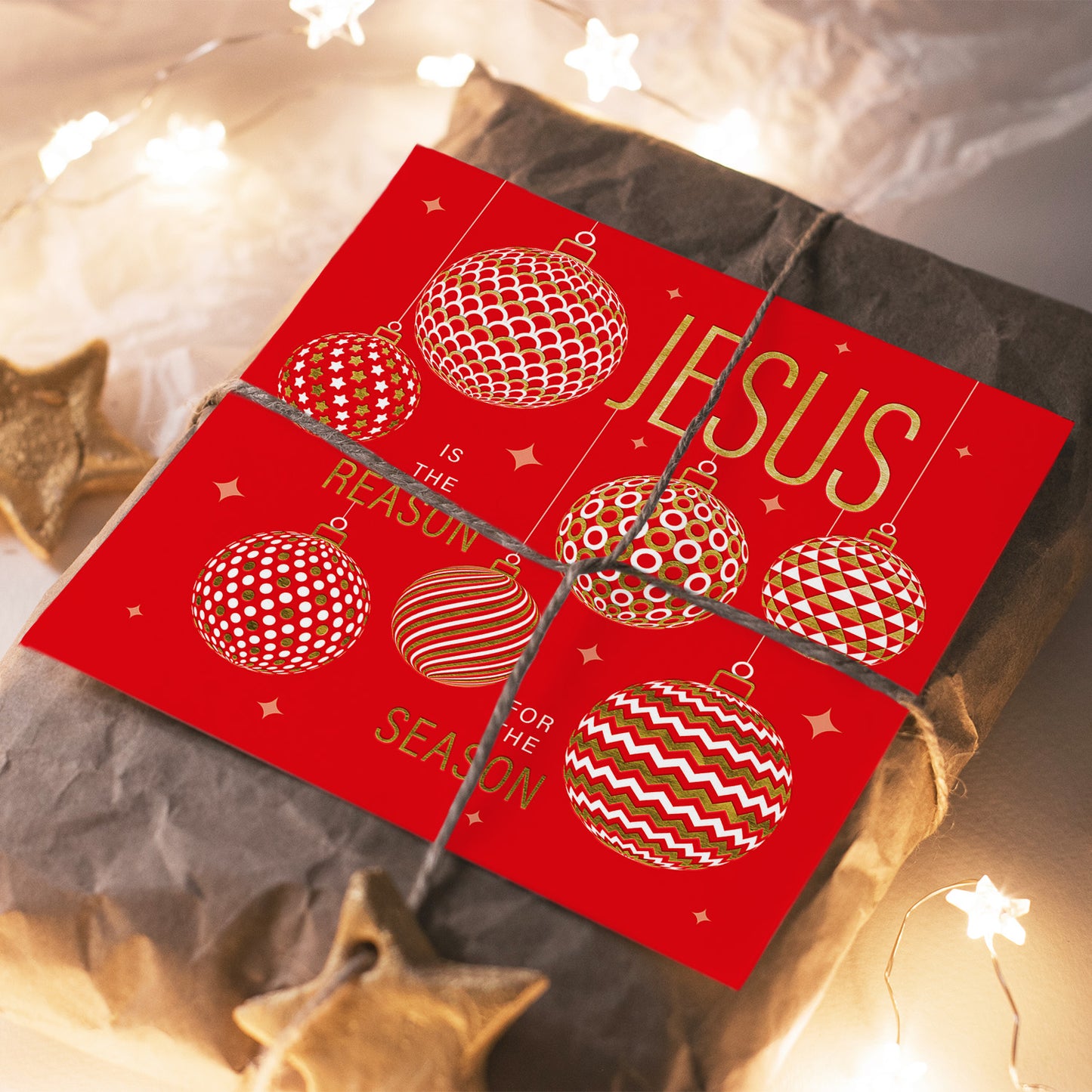 Compassion Christmas Card: Jesus/Reason (pack of 10) - The Christian Gift Company