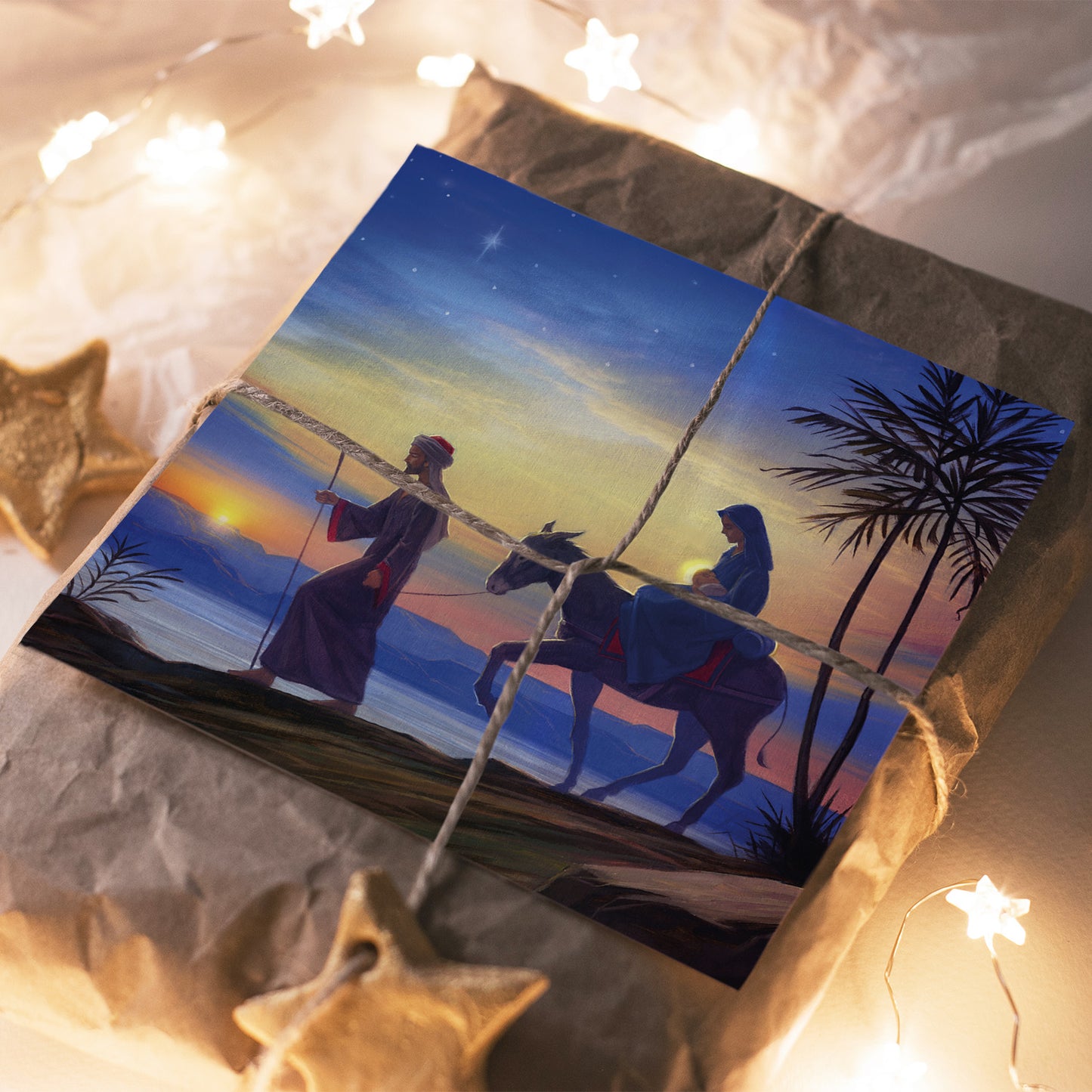 Compassion Christmas Card: Flight/Egypt (pack of 10) - The Christian Gift Company