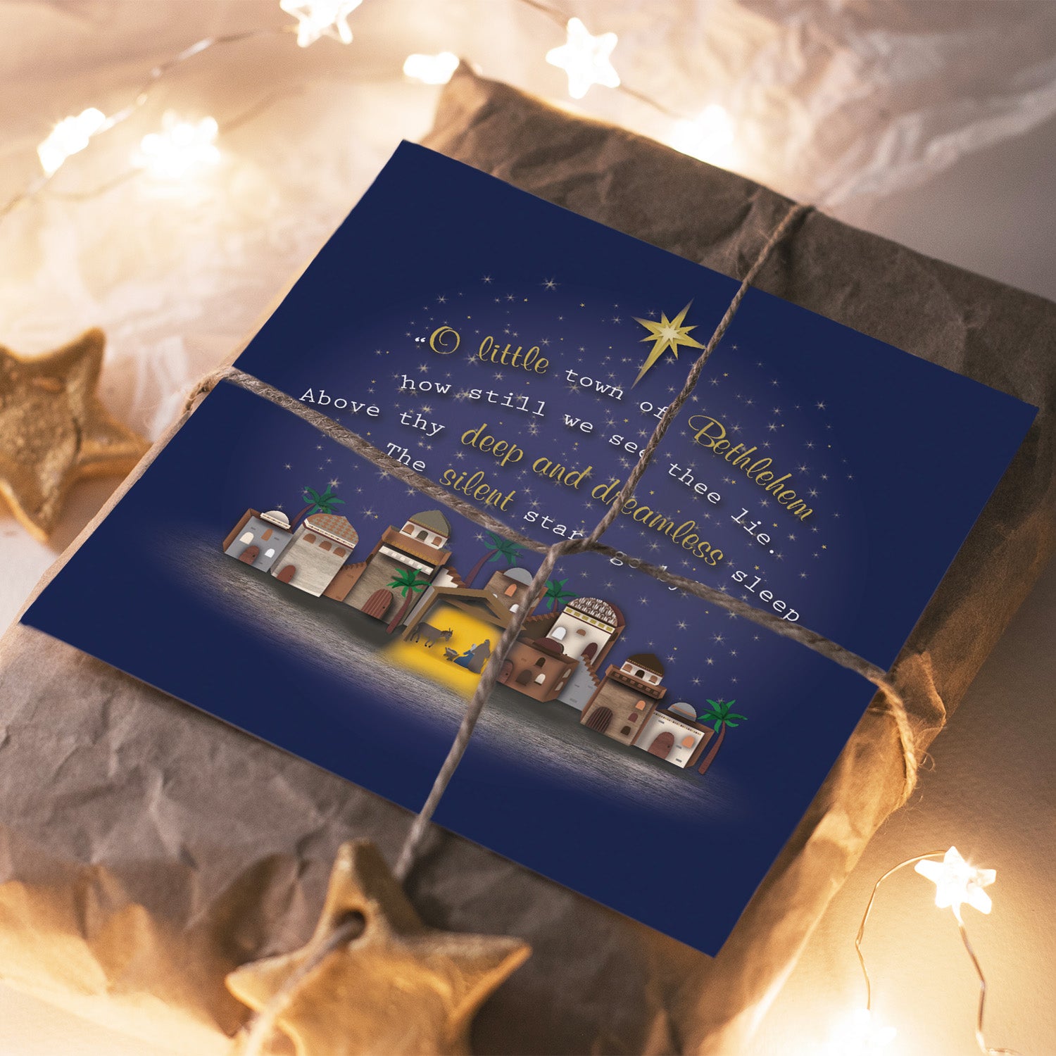 Compassion Christmas Card: O Little Town (pack of 10) - The Christian Gift Company