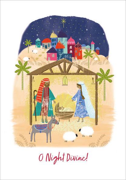 Compassion Christmas Card: O Night Divine (pack of 10) - The Christian Gift Company