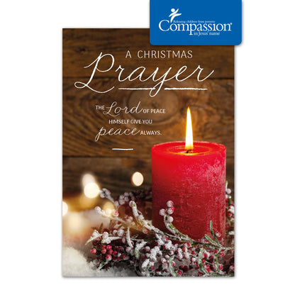 Compassion Christmas Card: A Christmas Prayer (pack of 10) - The Christian Gift Company