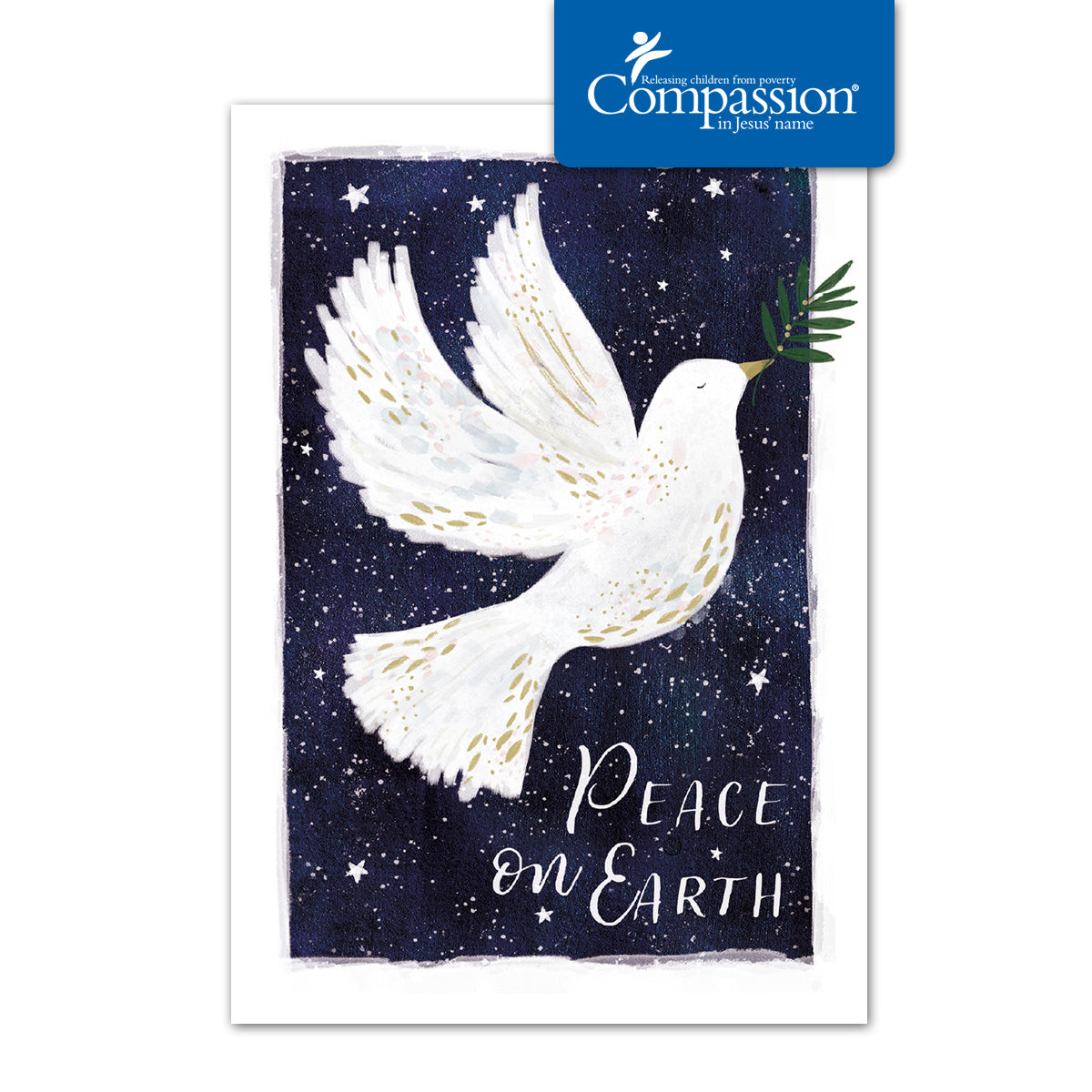 Compassion Christmas Card: Peace Dove (pack of 10) - The Christian Gift Company