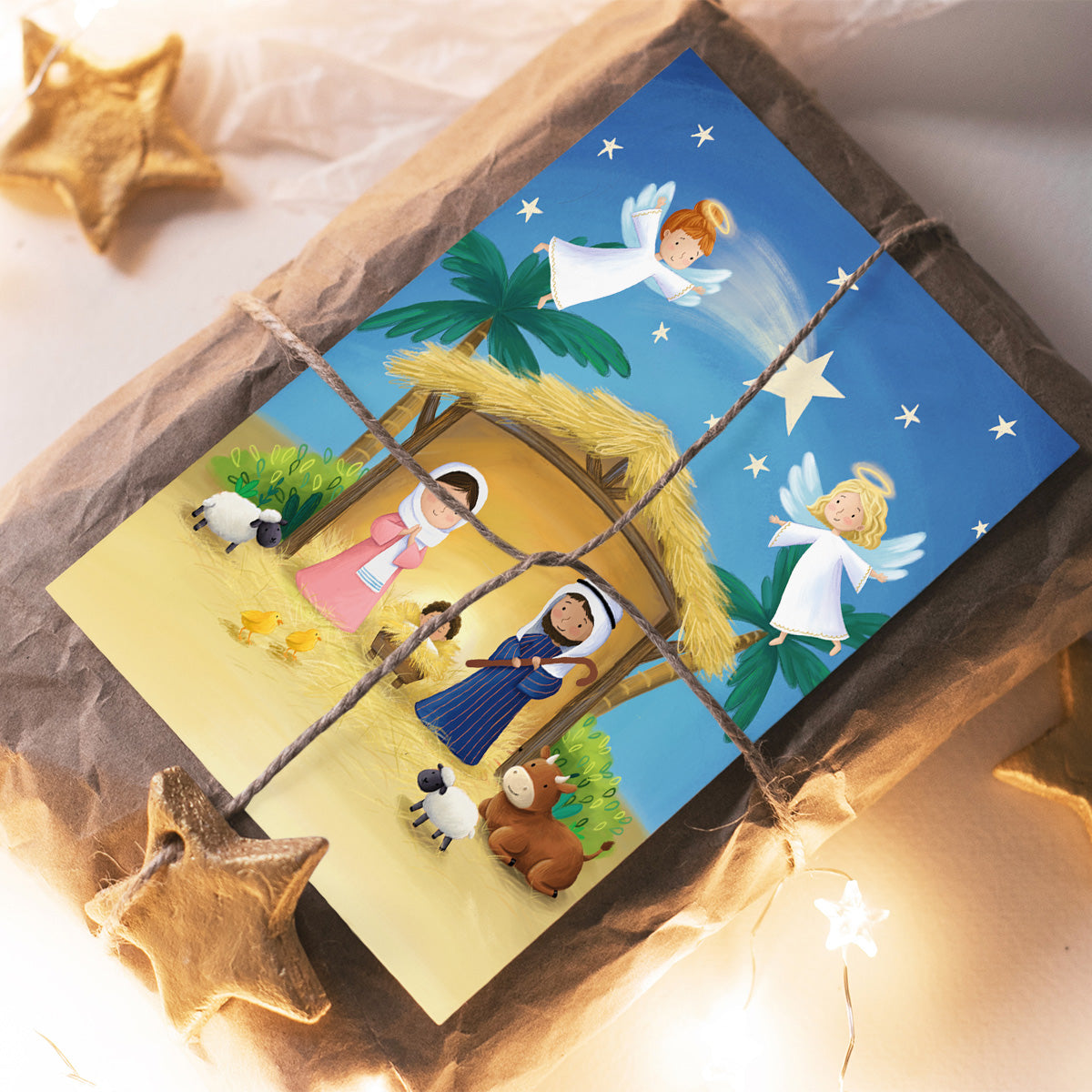 Compassion Christmas Card: Cute Nativity (pack of 10) - The Christian Gift Company