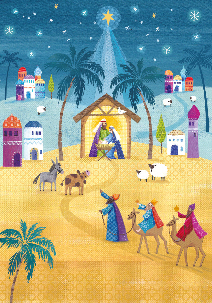 Compassion Christmas Card: Follow The Star (pack of 10) - The Christian Gift Company