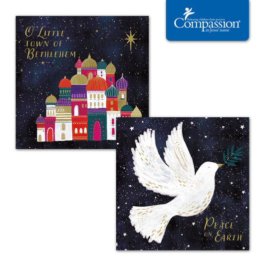 Compassion Christmas Cards: Bethlehem (pack of 16) - The Christian Gift Company