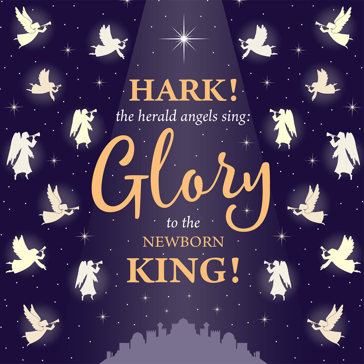 Compassion Christmas Card: Herald Angels (pack of 10)