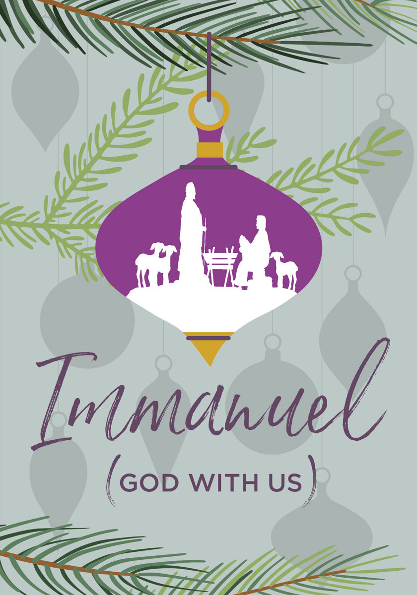 Compassion Christmas Card: Immanuel/Bauble (pack of 10)