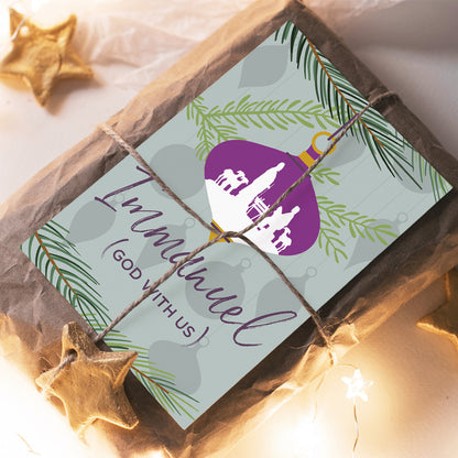 Compassion Christmas Card: Immanuel/Bauble (pack of 10)