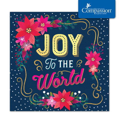 Compassion Christmas Card: Joy To The World (pack of 10)