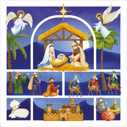 Compassion Christmas Card: Cute Nativity (pack of 10) - The Christian Gift Company