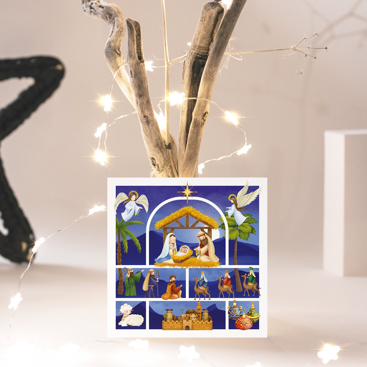 Compassion Christmas Card: Cute Nativity (pack of 10) - The Christian Gift Company