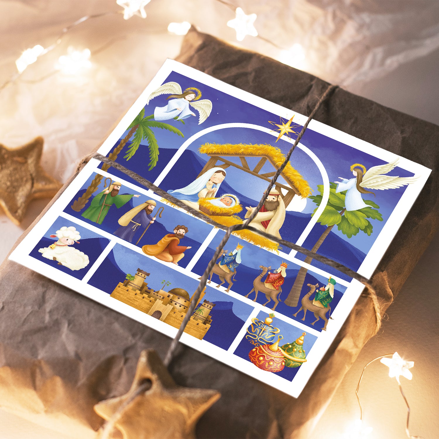 Compassion Christmas Card: Cute Nativity (pack of 10) - The Christian Gift Company