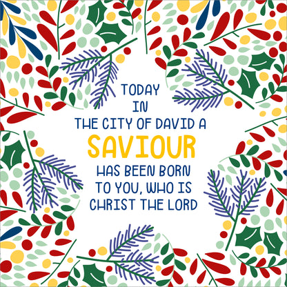 Compassion Christmas Card: Saviour/Star (pack of 10) - The Christian Gift Company