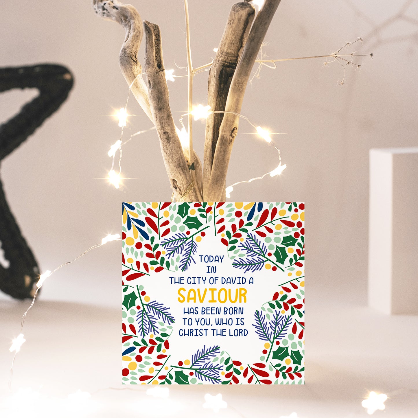 Compassion Christmas Card: Saviour/Star (pack of 10) - The Christian Gift Company