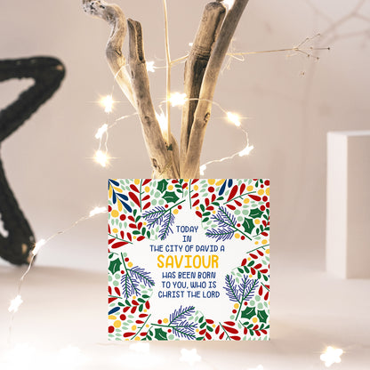 Compassion Christmas Card: Saviour/Star (pack of 10) - The Christian Gift Company
