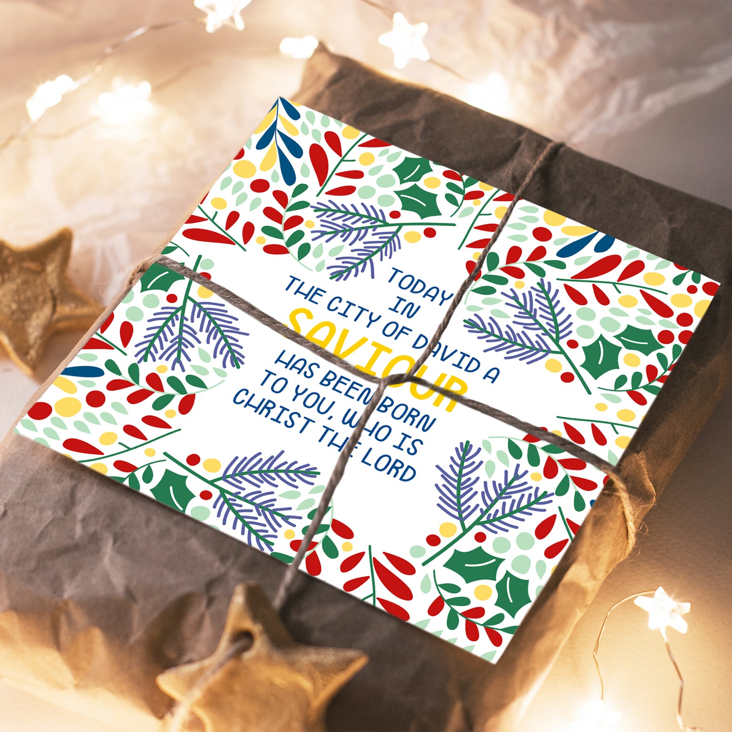 Compassion Christmas Card: Saviour/Star (pack of 10) - The Christian Gift Company