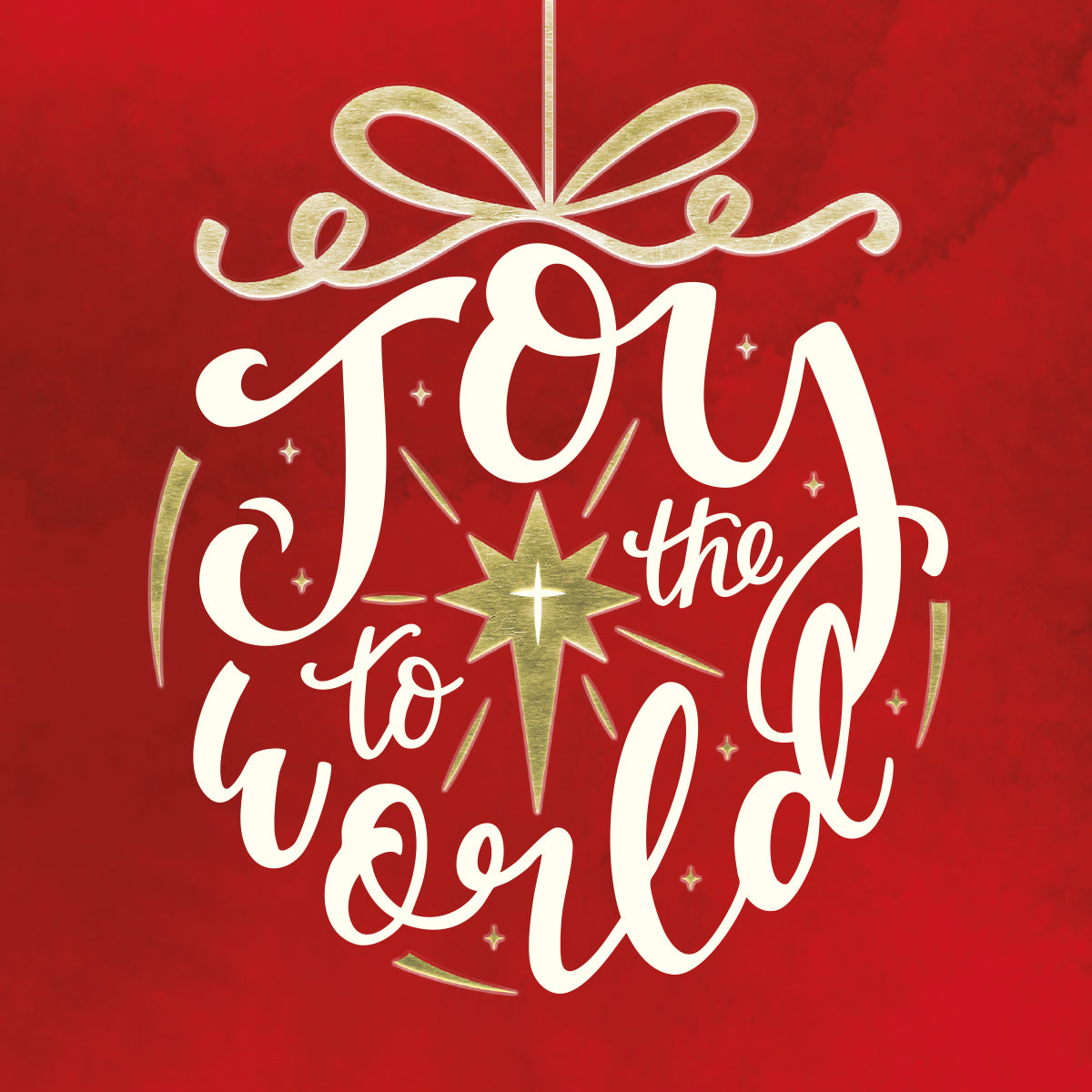 Compassion Christmas Card: Joy Bauble (pack of 10) - The Christian Gift Company