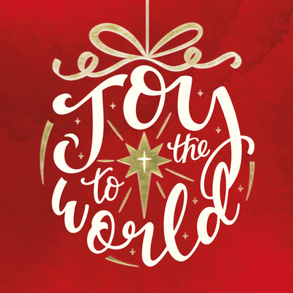 Compassion Christmas Card: Joy Bauble (pack of 10) - The Christian Gift Company