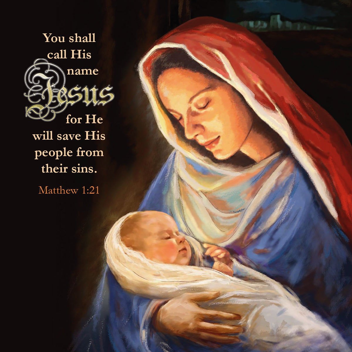 Compassion Christmas Card: Mary and Jesus (pack of 10)