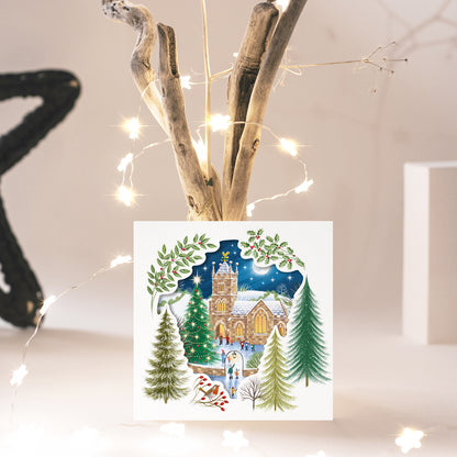 Compassion Christmas Card: Carol Service (pack of 10) - The Christian Gift Company