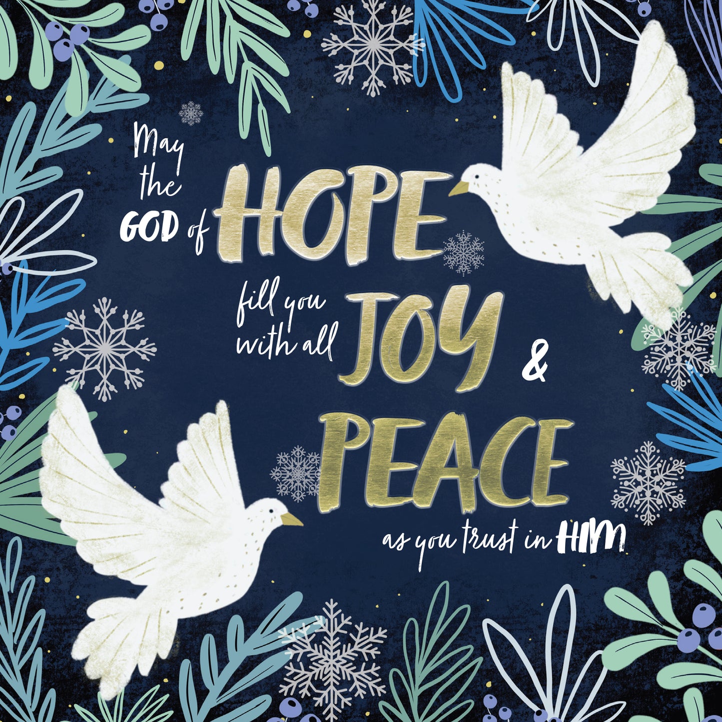 Compassion Christmas Card: Peace Doves (pack of 10)