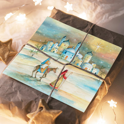 Compassion Christmas Card: Up to Bethlehem (pack of 10)