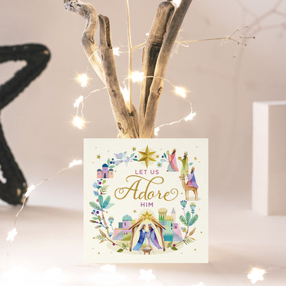 Compassion Christmas Card: Let Us Adore Him (pack of 10)