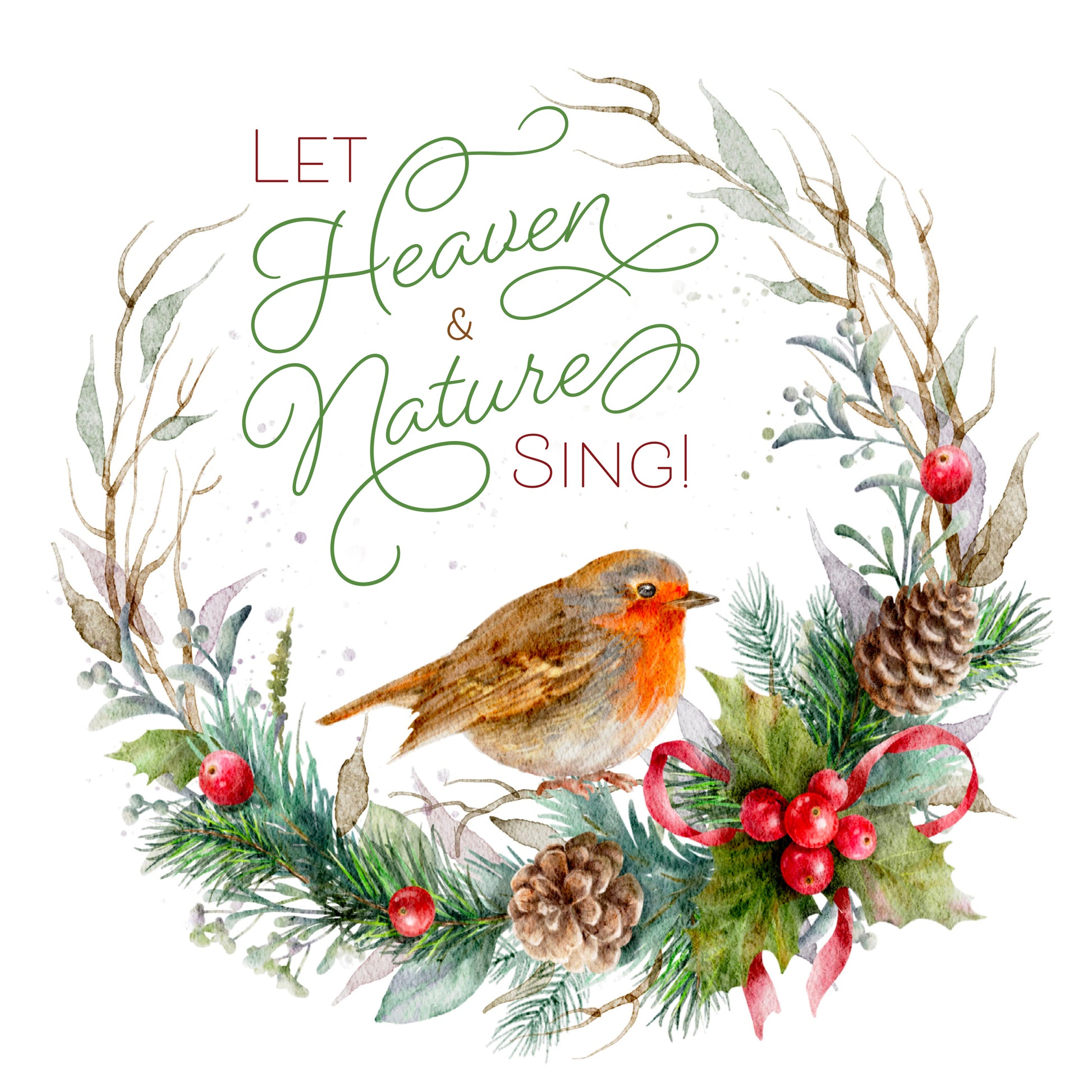 Compassion Christmas Card: Let Heaven and Nature Sing (pack of 10) - The Christian Gift Company