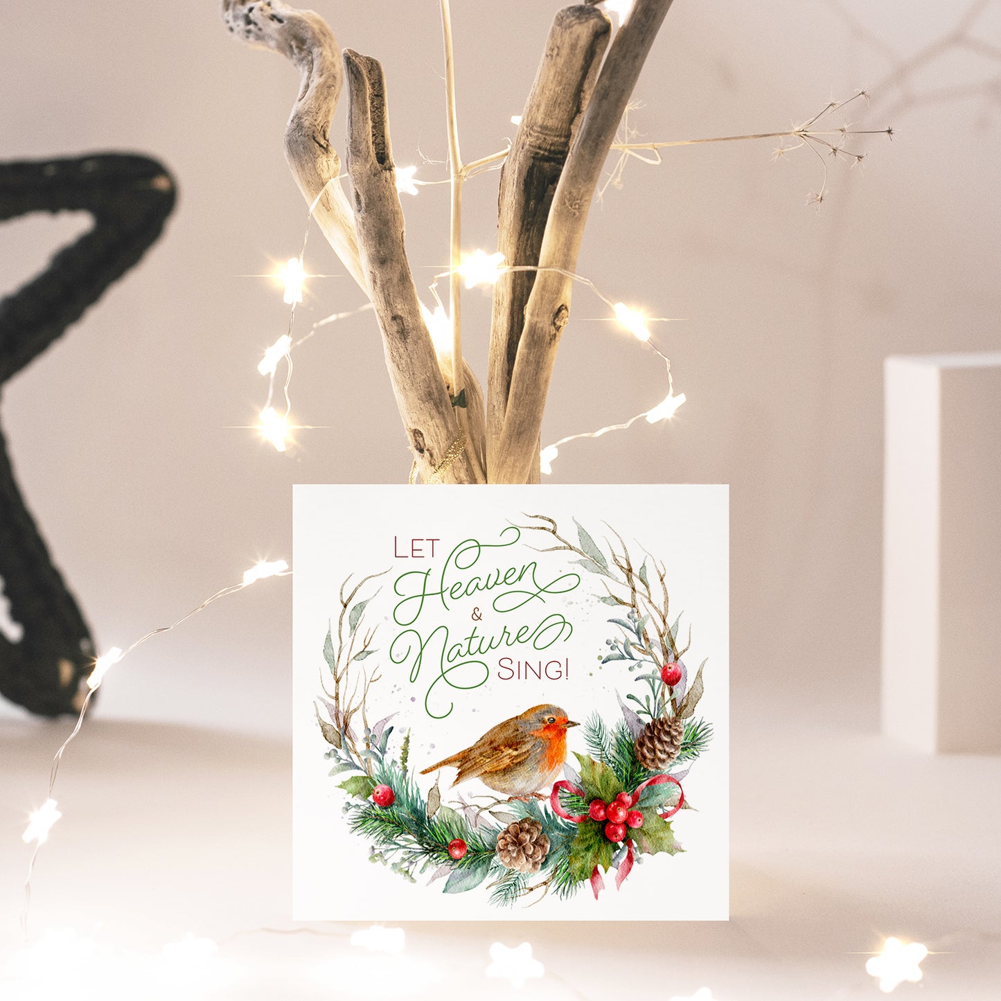 Compassion Christmas Card: Let Heaven and Nature Sing (pack of 10) - The Christian Gift Company