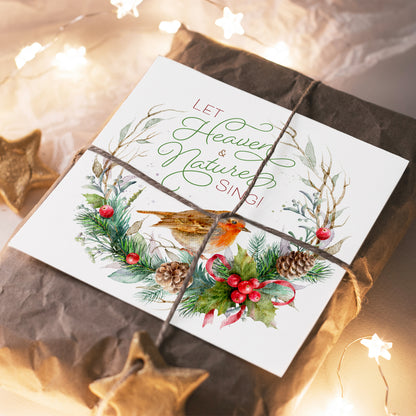 Compassion Christmas Card: Let Heaven and Nature Sing (pack of 10) - The Christian Gift Company