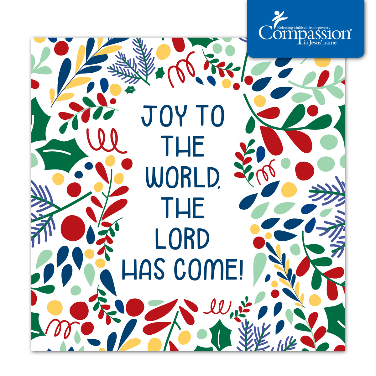 Compassion Christmas Mini Card: Joy to the World (pack of 10)