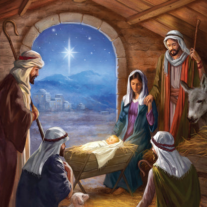Compassion Christmas Mini Card: Stable Scene (pack of 10)