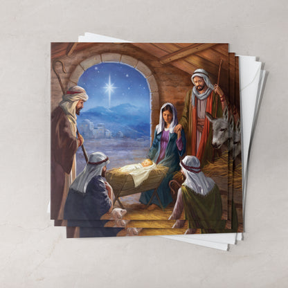Compassion Christmas Mini Card: Stable Scene (pack of 10)